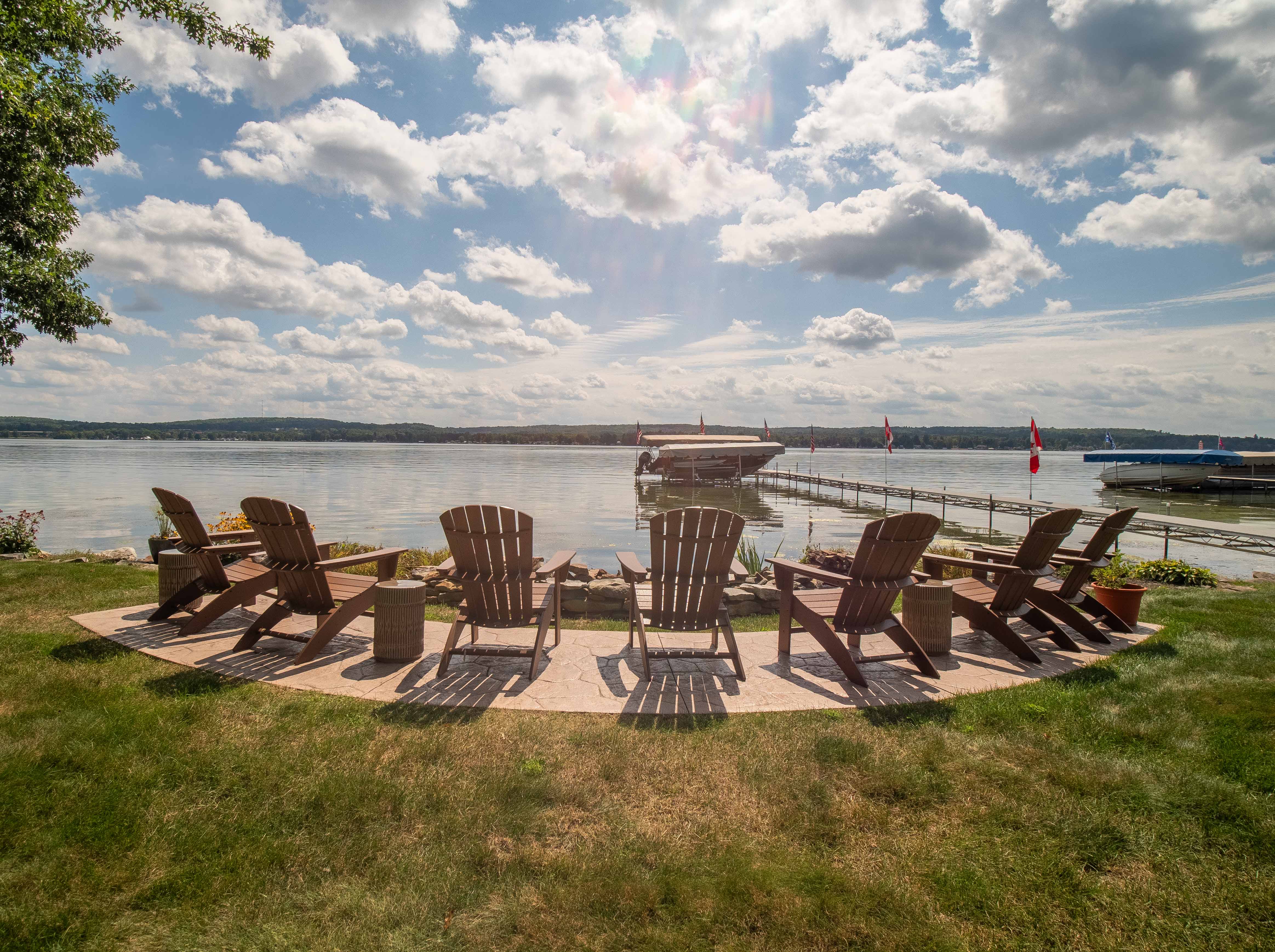 Chautauqua Lake dock lifestyle — lakefront living Bemus Point NY Tiffany Borst